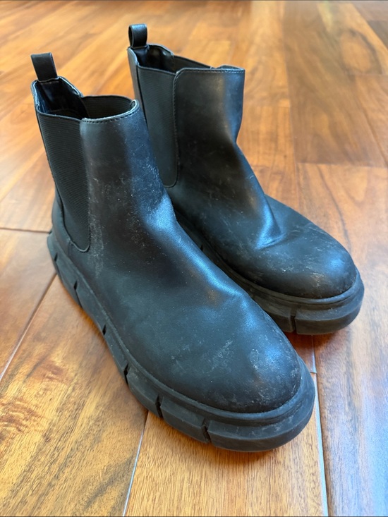 bp Shoes - BP Women Black Round Toe Pull On Ankle Chelsea Boots Size 8M